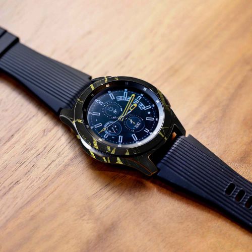 Samsung_Galaxy Watch 46mm_Graphite_Gold_Marble_4
